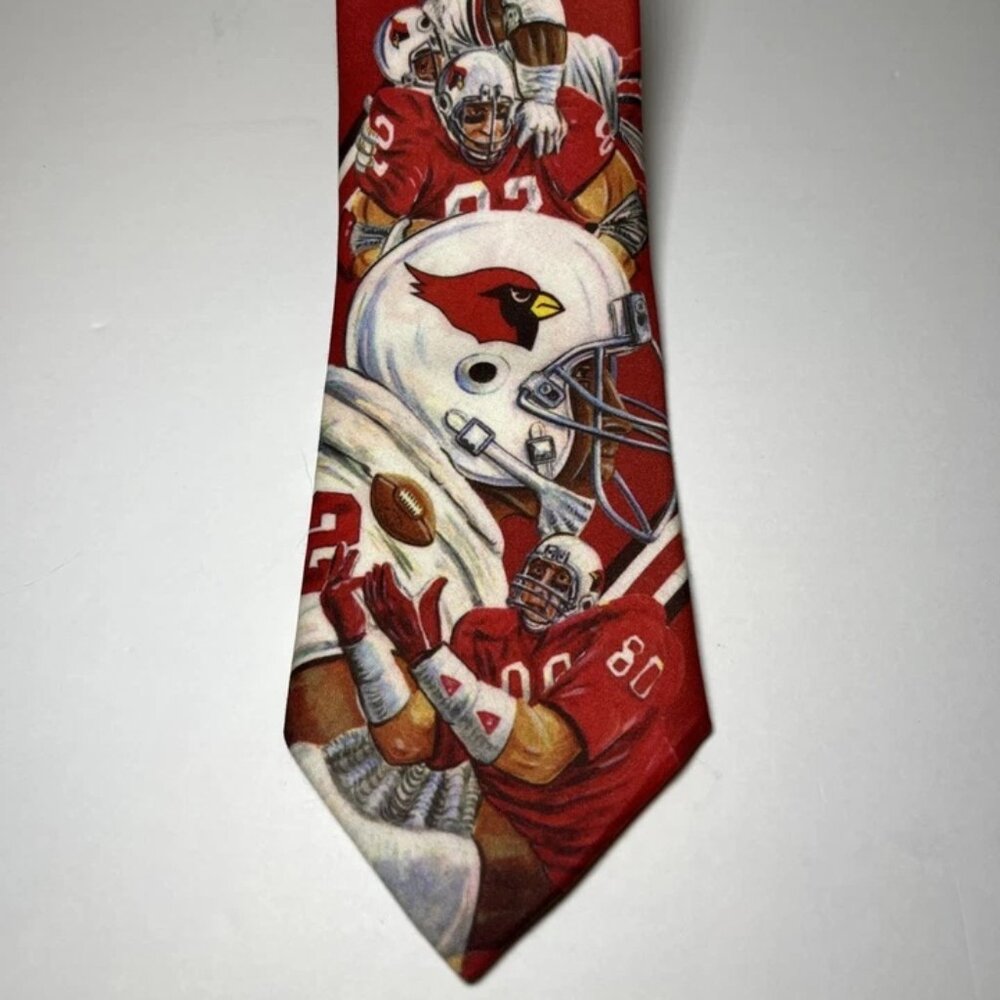 Original Ralph Marlin NFL Arizona Cardinals Mens Necktie L 55 3/4" W 3 1/2"